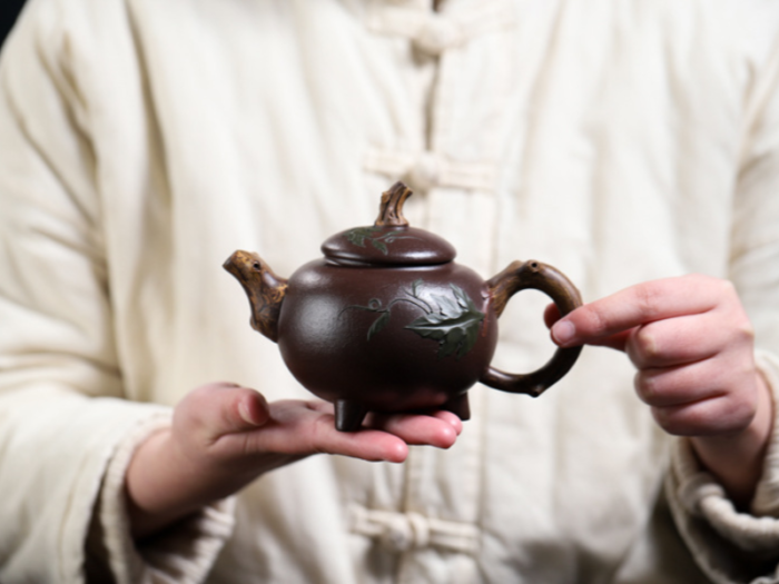 chinese teapot and cups for minimalist decor 5