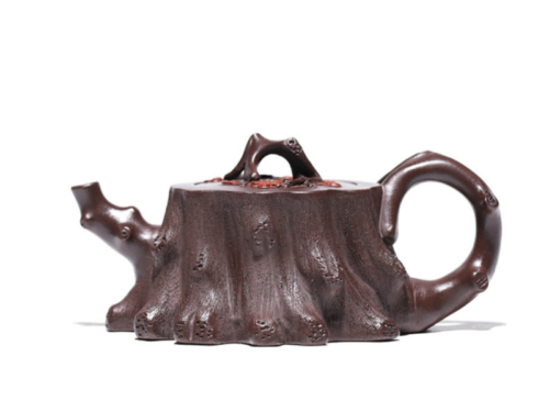 yixing purple clay teapot Elegant Lotus Bloom 1